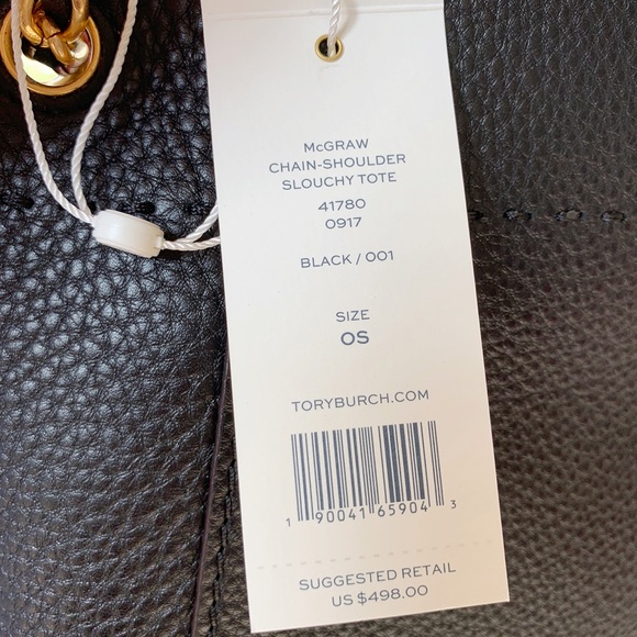 NWT Tory Burch McGraw slouch chain  tote - Picture 5 of 6